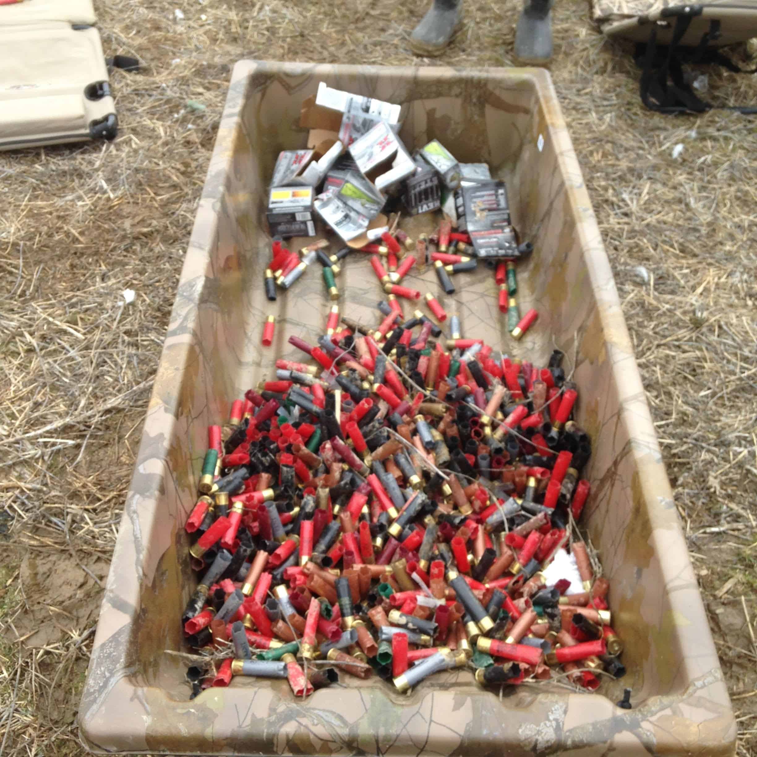 Spent Shell Casings after Snow Goose Hunt